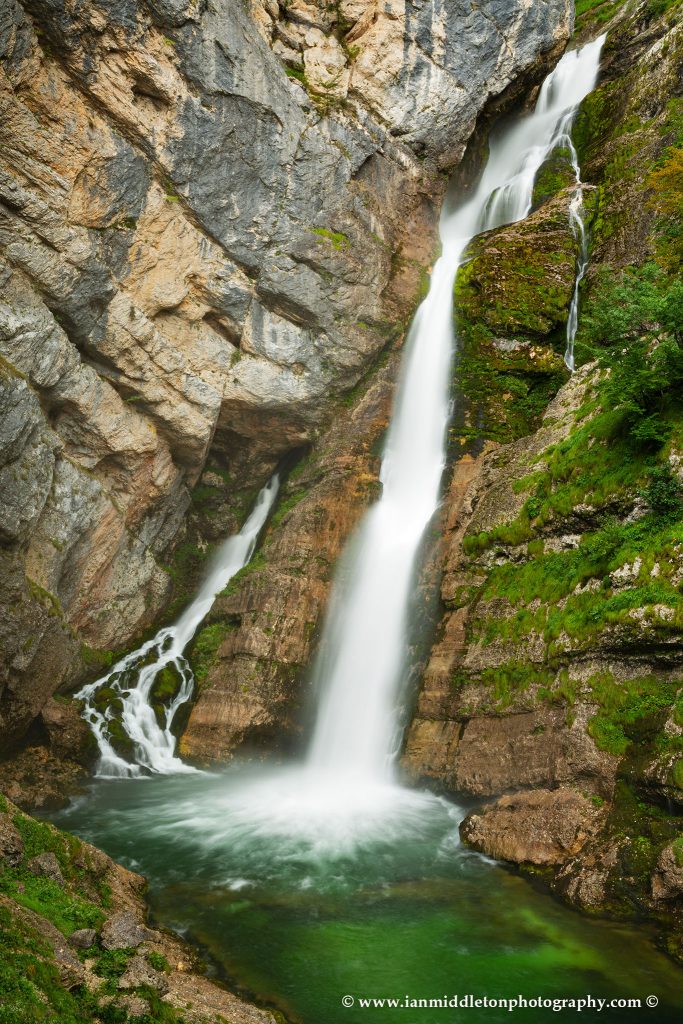 Savica waterfall, Triglav National Park, Bohinj Valley, Slovenia.