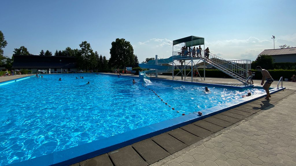 Domzale swimming pool, Slovenia.