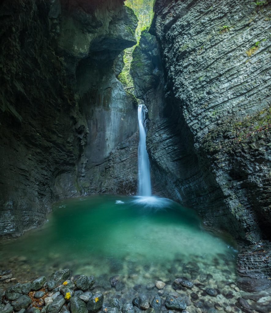 Kozjak waterfall, Slovenia.